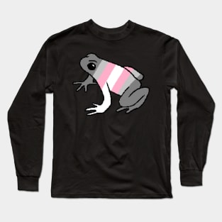 Pixel Demigirl Frog Long Sleeve T-Shirt